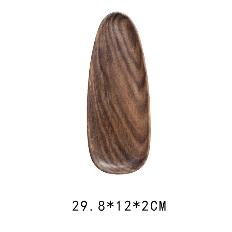 Walnut Snack Plate Plate - Premium Wood by Woody Kitchenware