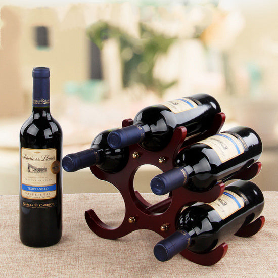 Wooden Wine Rack Decoration - Premium Wood by Woody Kitchenware