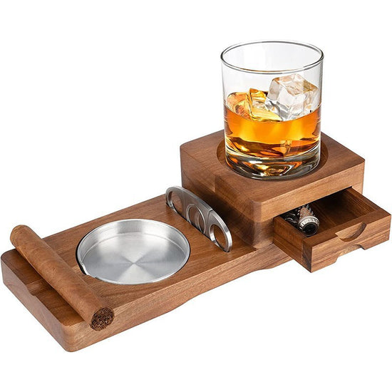 Solid Wood Cigar Ashtray - Premium Wood by Woody Kitchenware
