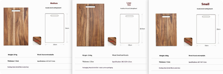 Square Acacia Mangium Large - Premium Wood by Woody Kitchenware
