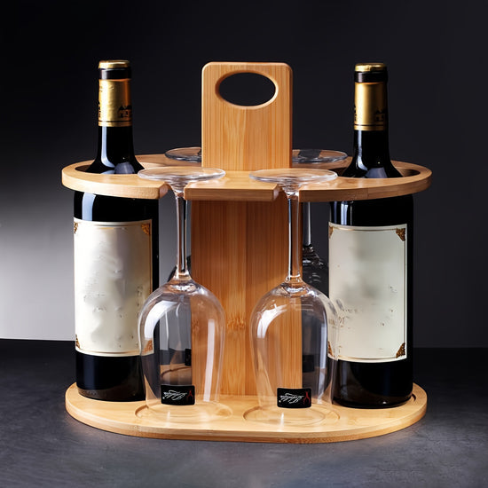 Wooden Wine Rack Ornament - Premium Wood by Woody Kitchenware