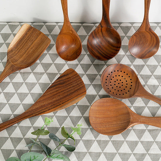Wooden spatula by WoodyKitchenware, teak stir-fry sword kitchen tool made of solid timber for stirring and flipping in the kitchen.