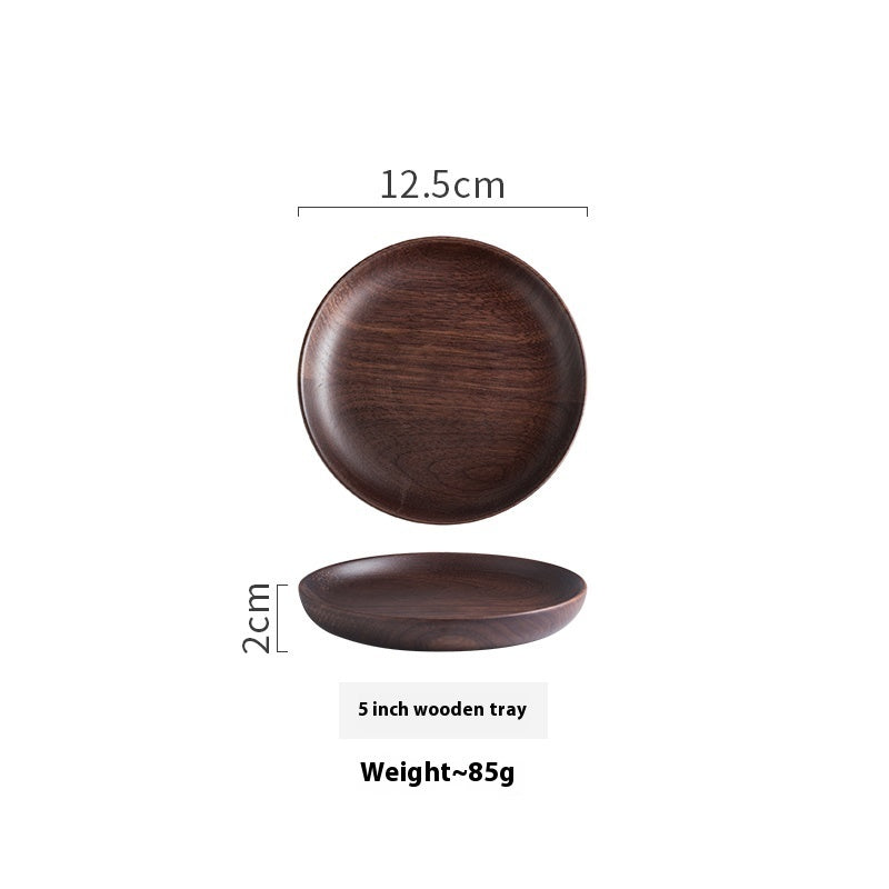 New Black Walnut Wood Dish for Dried Fruit Desserts