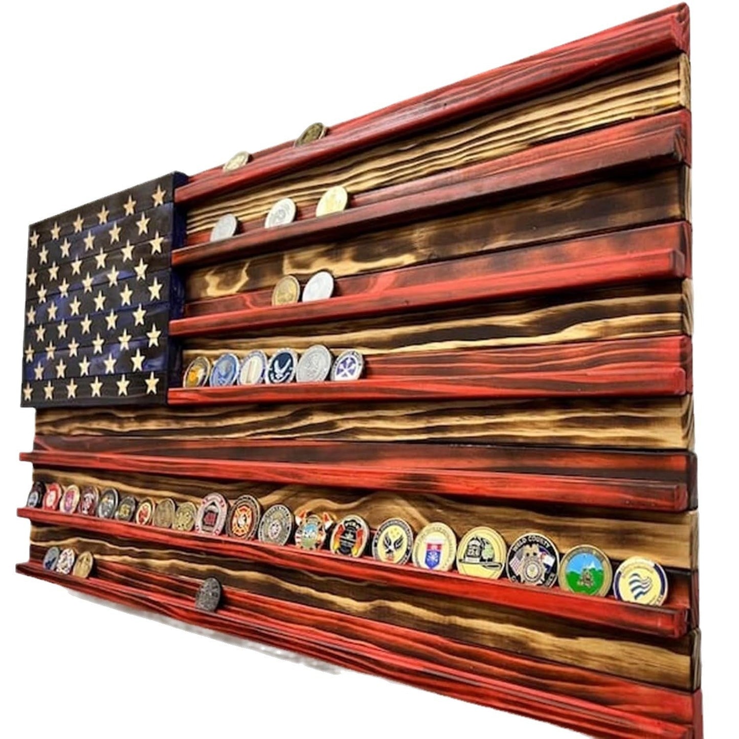 Wooden Craftwork Decoration: The Patriot's Flag Holder | Woody's Rituals 5