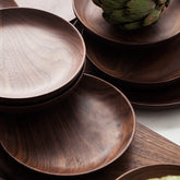 Black Walnut Round Breakfast - Premium Wood by Woody Kitchenware