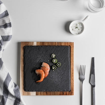 Rock Wood Board Tray: The StoneWood Stage | Woody&