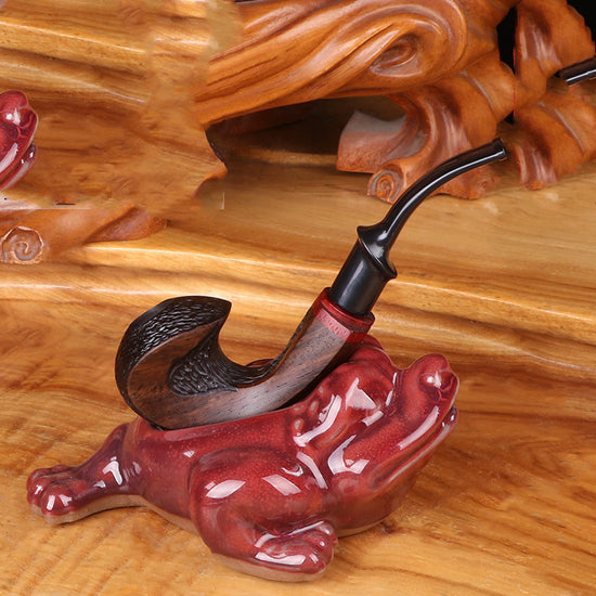 Artisan Style Freestyle Solid Wood Pipe | Unique Handcrafted Smoking Tool