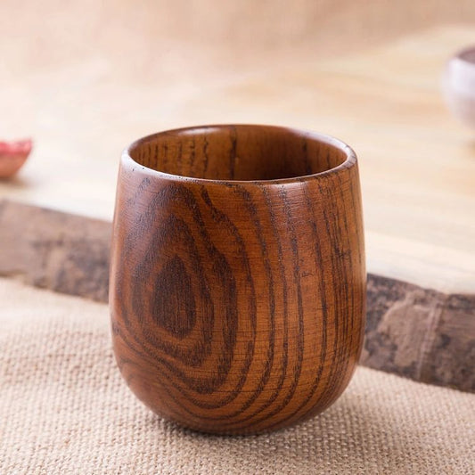 Handcrafted Wooden Cup - Unique & Artistic Design