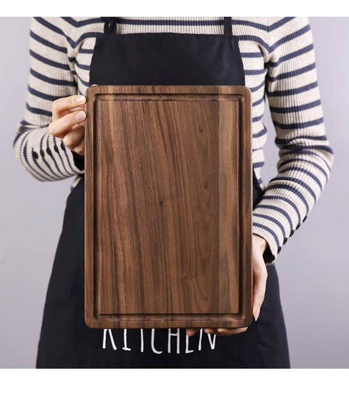 Black Walnut Cutting Board & Serving Tray - Whole Wood, Multi-Use