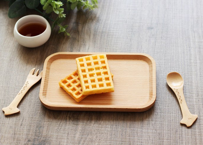 Long Wooden Fish-Shaped Serving Tray - Unique & Nautical Design