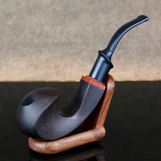 Artisan Style Freestyle Solid Wood Pipe | Unique Handcrafted Smoking Tool