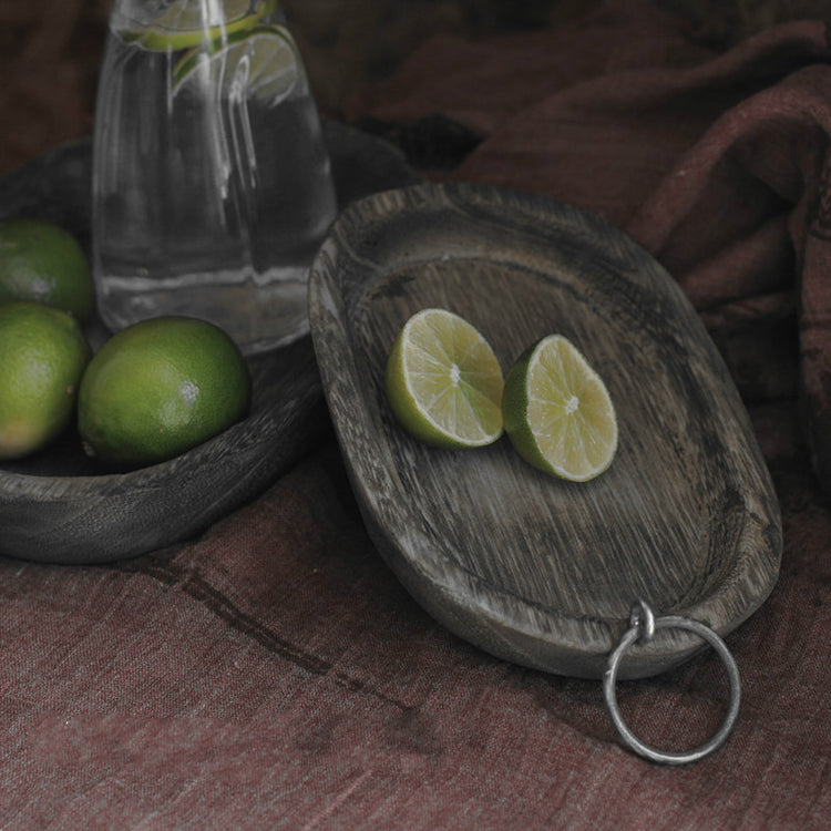 rustic paulownia wooden tray for home decor and serving