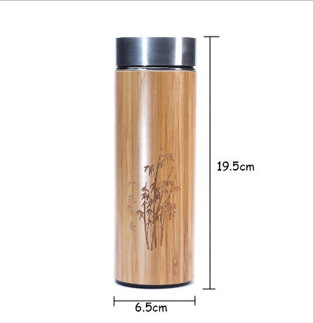 Creative Bamboo Cup 360Ml - Stainless Steel by Woody Kitchenware