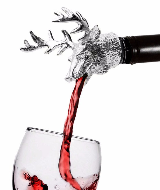 Wine Pourer And Stopper - Premium Wood by Woody Kitchenware