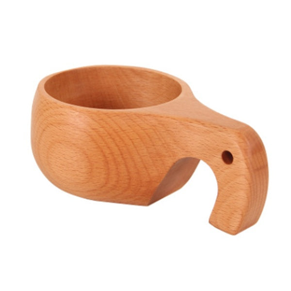 Natural Wooden Cup - Handcrafted Drinkware for Everyday Use