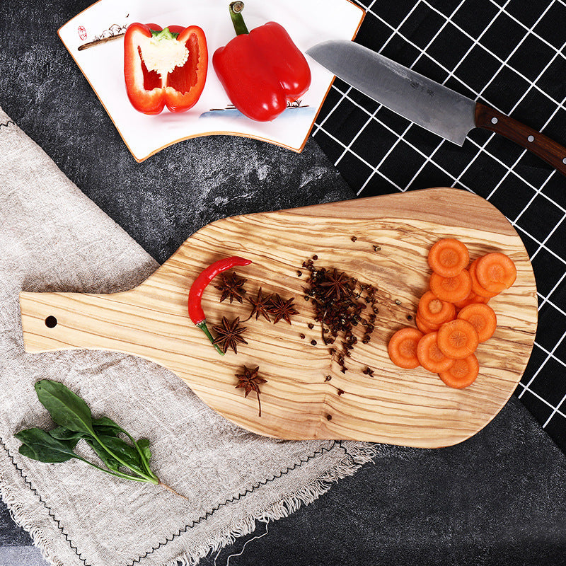 Irregular Olive Wood Cutting Board - Unique & Natural Shape