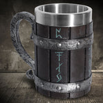Novelty Beer Stein: The Runic Command | Premium Wood Plates