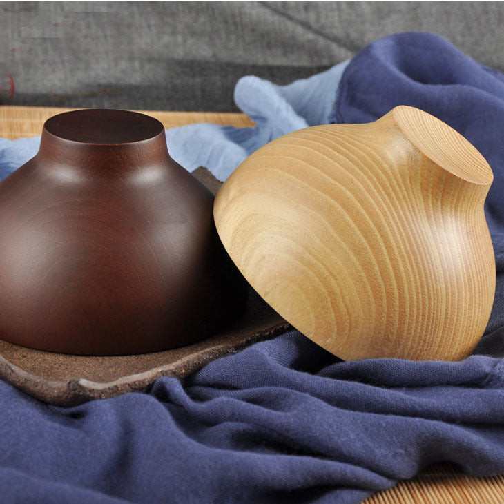 Japanese Jujube Wood Bowl - Rice, Soup & More - Natural & Durable