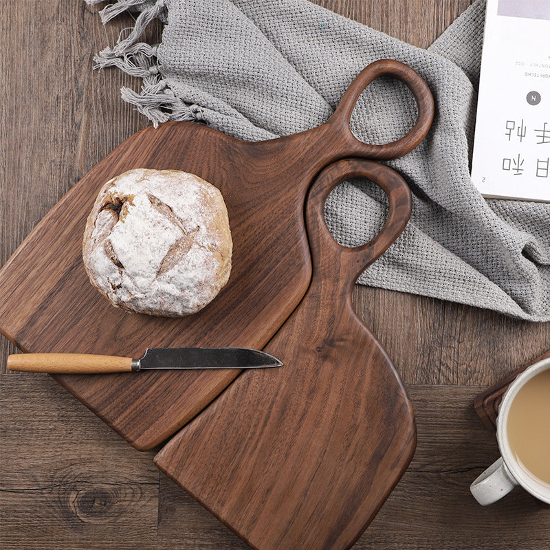 Solid Black Walnut Bread Board - Artisan Design for Serving & Display