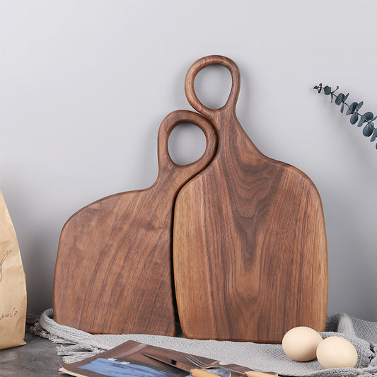 Solid Black Walnut Bread Board - Artisan Design for Serving & Display