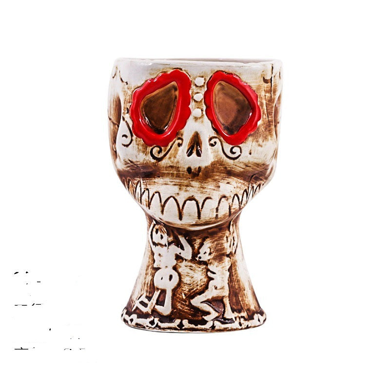 Ceramic Tiki Mug Creative - Premium Wood by Woody Kitchenware