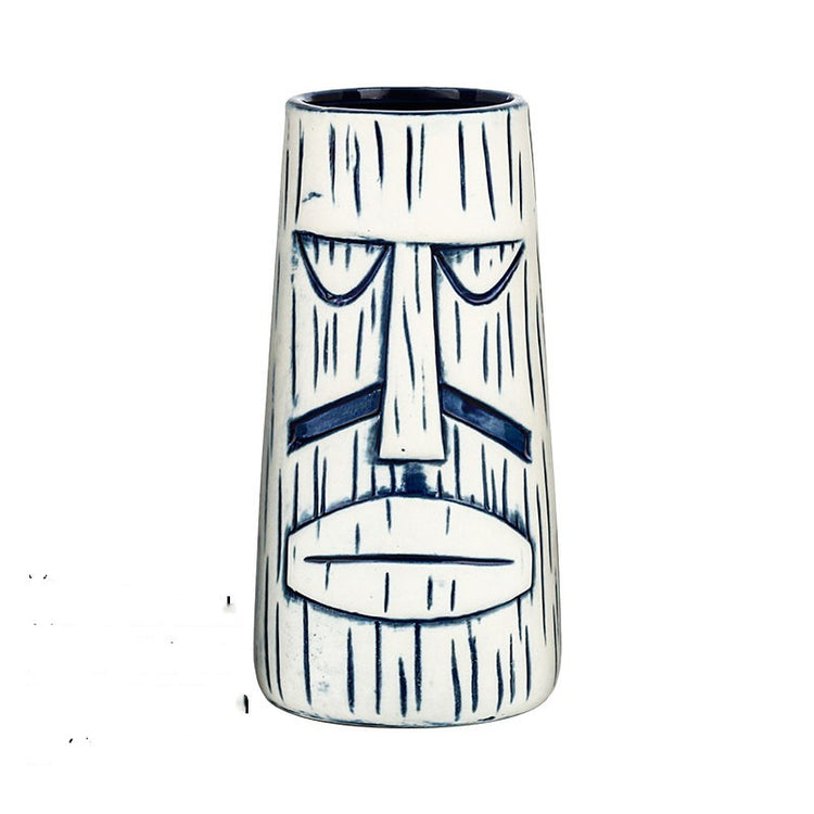 Ceramic Tiki Mug Creative - Premium Wood by Woody Kitchenware
