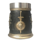 German Beer Mug Greek - Stainless Steel by Woody Kitchenware