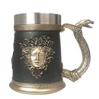 German Beer Mug Greek - Stainless Steel by Woody Kitchenware