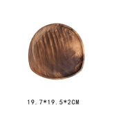 Walnut Snack Plate Plate - Premium Wood by Woody Kitchenware
