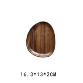 Walnut Snack Plate Plate - Premium Wood by Woody Kitchenware