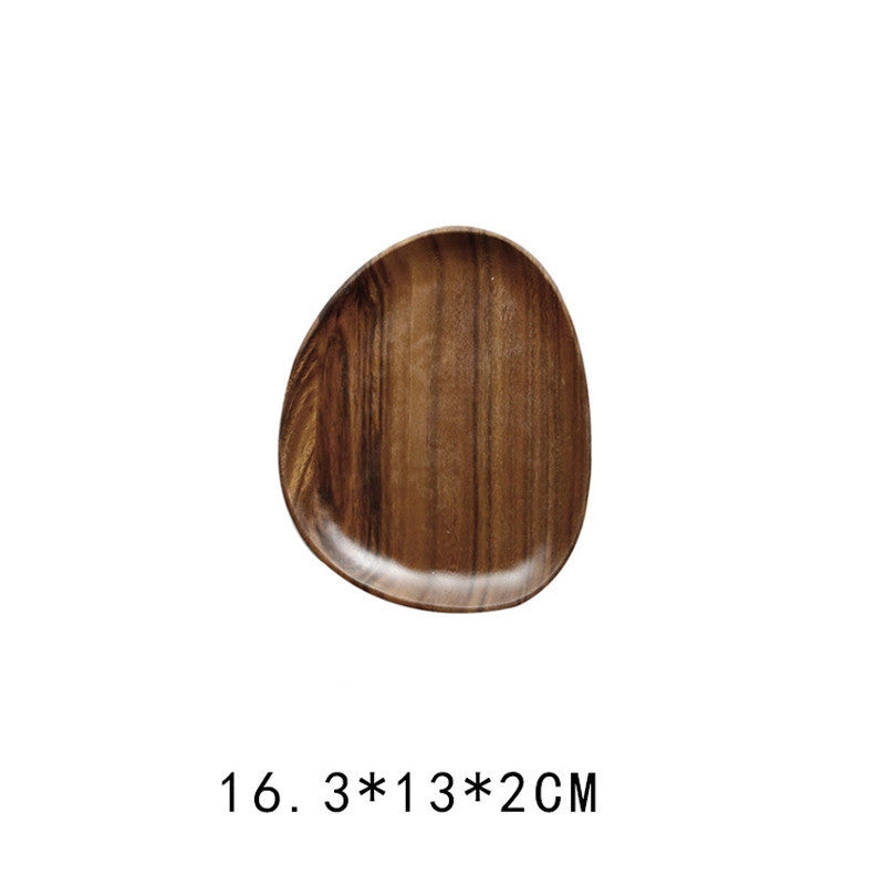 Walnut Snack Plate Plate - Premium Wood by Woody Kitchenware