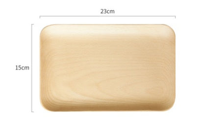 Japanese-Style Black Walnut Plate - For Breakfast & Snacks