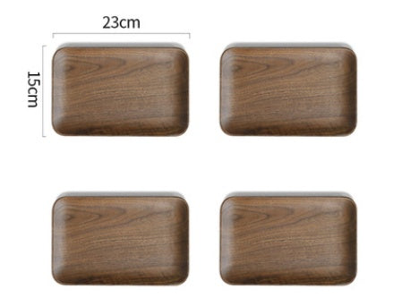 Japanese-Style Black Walnut Plate - For Breakfast & Snacks