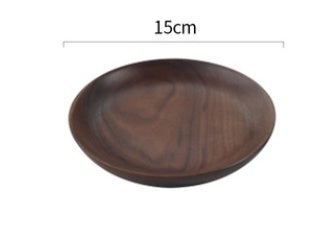 Japanese-Style Black Walnut Plate - For Breakfast & Snacks