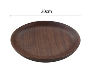 Japanese-Style Black Walnut Plate - For Breakfast & Snacks