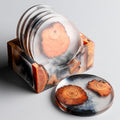 Resin Pine Coaster Insulation - Resin & Steel by Woody Kitchenware