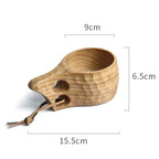 Irregular Wooden Cup - Premium Wood by Woody Kitchenware