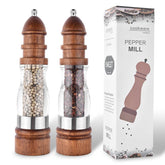 Wooden Salt Pepper Grinder: The Seasoning Duo | Woody&