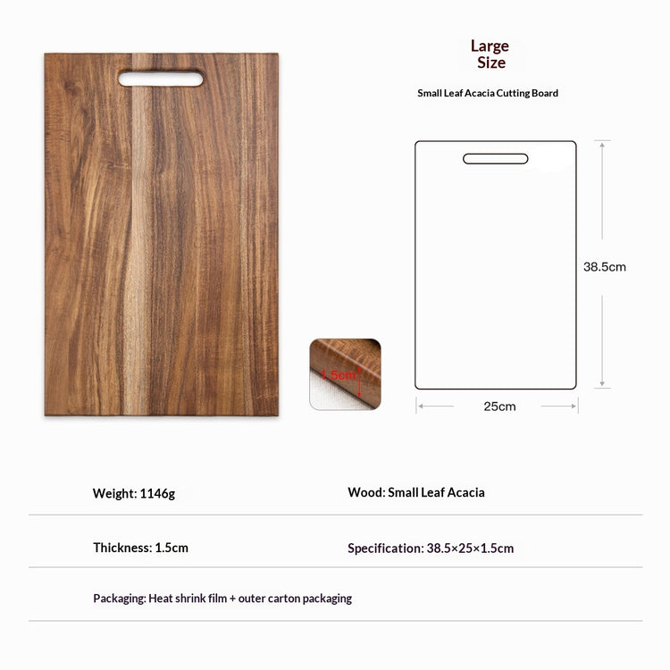 Square Acacia Mangium Large - Premium Wood by Woody Kitchenware