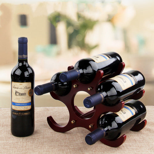 Wooden Wine Rack Decoration - Premium Wood by Woody Kitchenware