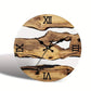 Glass Wood Texture Clock: Nordic Glass Timber Illusion | Woody&
