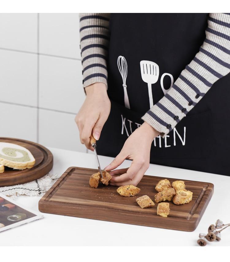 Black Walnut Cutting Board & Serving Tray - Whole Wood, Multi-Use