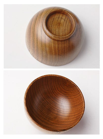 Vajilla de madera de estilo japonés retro.