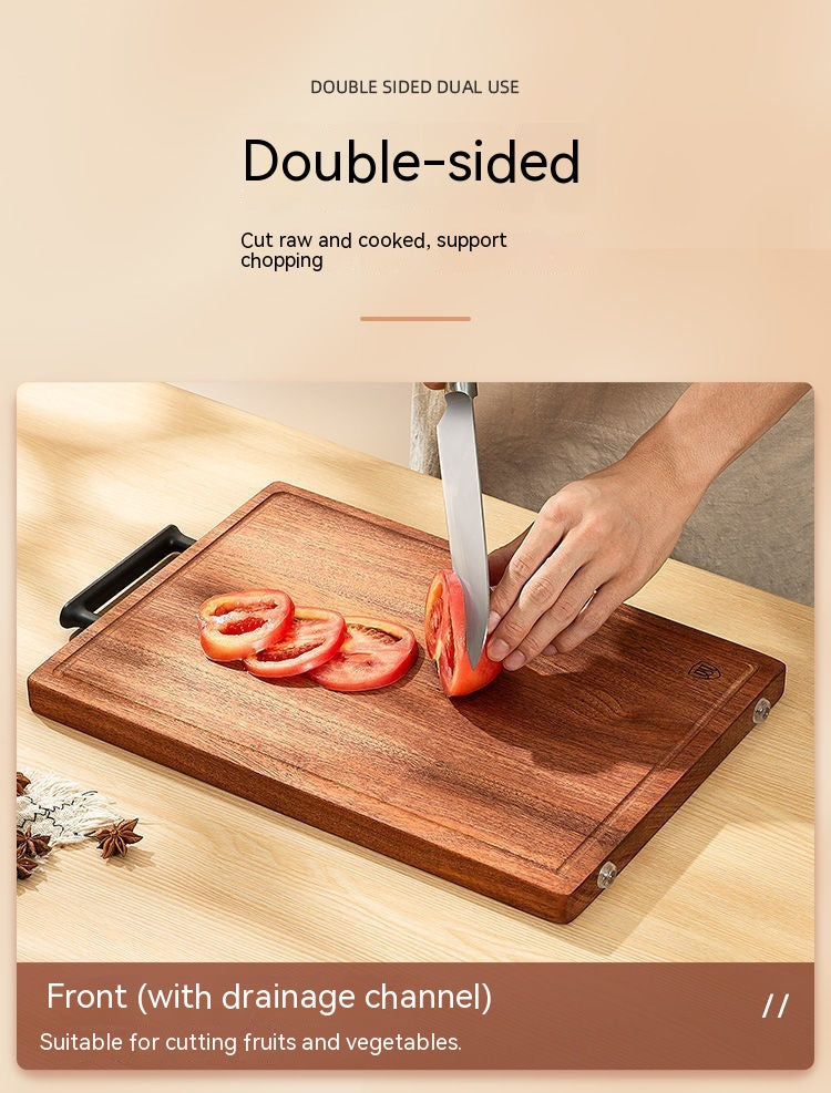 Ebony Cutting Board Solid - Premium Wood by Woody Kitchenware