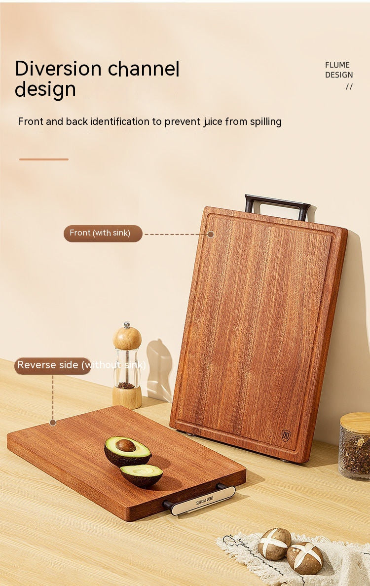 Ebony Cutting Board Solid - Premium Wood by Woody Kitchenware