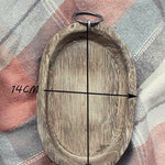 Wooden Platter: Charred Paulownia Oval Tray | Woody's Rituals