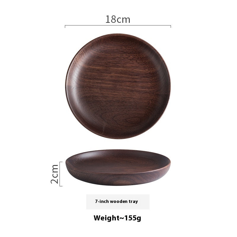 New Black Walnut Wood Dish for Dried Fruit Desserts