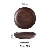 Walnut Wood Plate: Black Walnut Round Dish | Woody&