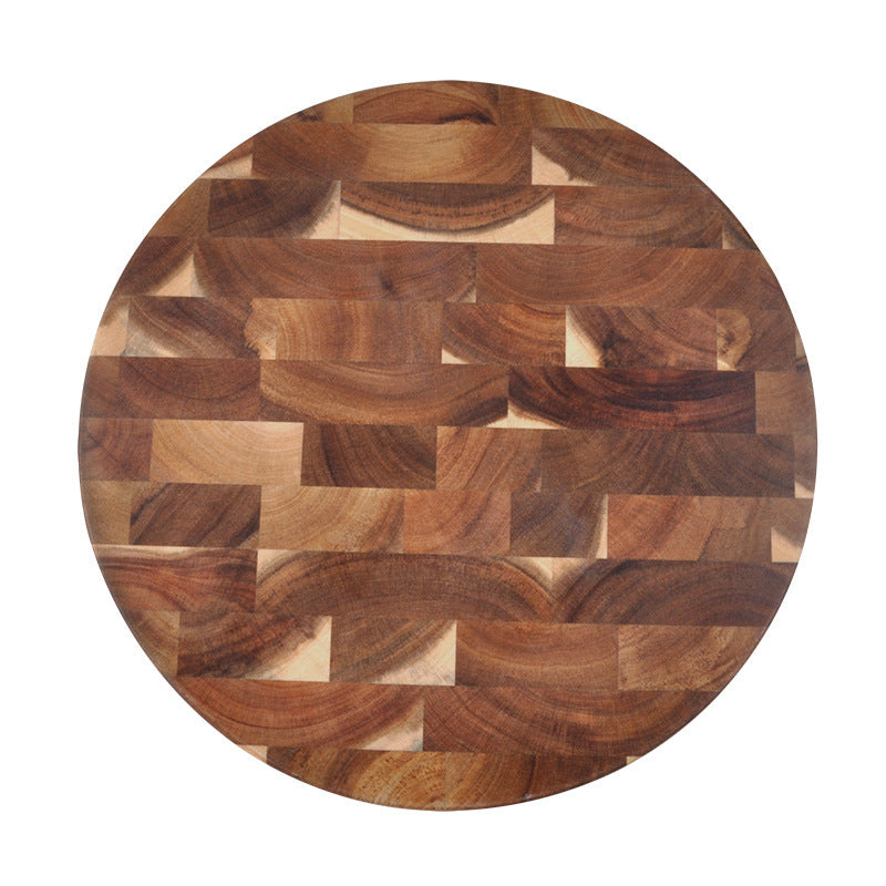 End-Grain Solid Wood Cutting Board - Durable Butcher Block Design