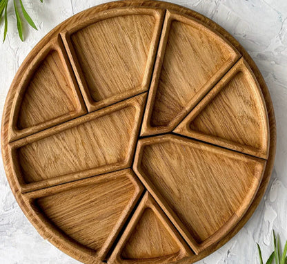 Wooden Decorative Tray: The Geometric Basin | Woody&